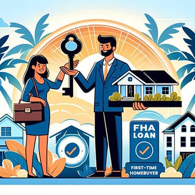 A first time homebuyer and representing the opportunity provided by FHA loans