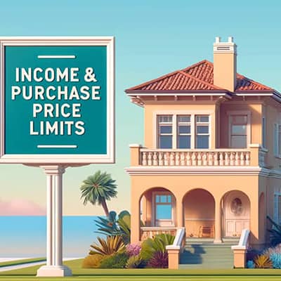 An illustration emphasizing the Florida Housing Income and Purchase Price Limits