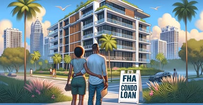 A couple looking to buy modern condo in Florida using FHA Condo Loan
