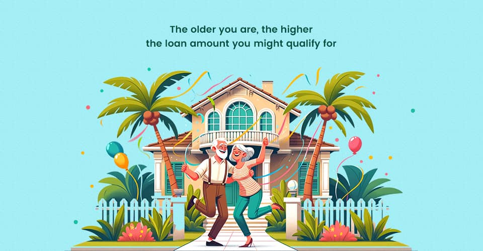 A delighted old couple dancing joyfully as they qualify for reverse mortgage with higher loan amount