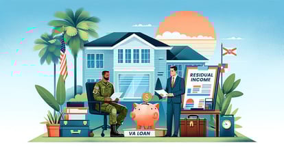 A financial consultation about residual income for VA loan with the military person