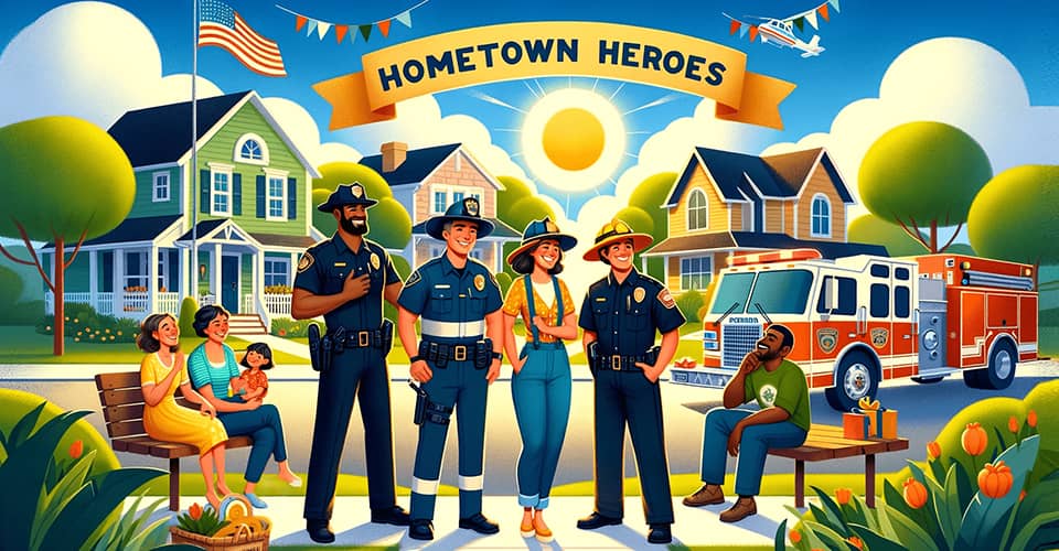 A group of community workers discussing about Florida Hometown Heroes program