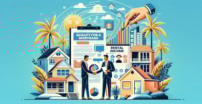 A homeowner consulting with mortgage lender about using rental income to secure mortgage