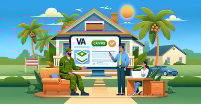 A military person consulting with loan officer about their CAIVRS status