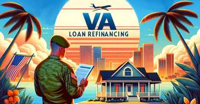 A military person contemplating VA loan refinancing options