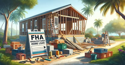 A partially built home in Florida using FHA Manufactured Home Loan