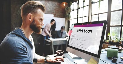 A person applying for FHA Loan online