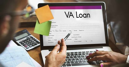 A person applying for VA loan online