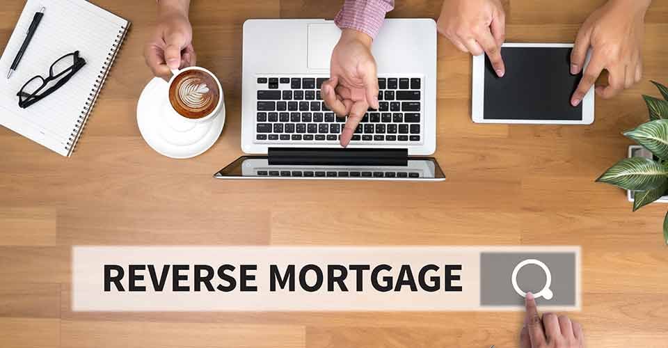 A person searching about reverse mortgage