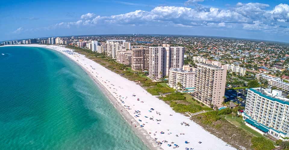 Aerial View of Marco Island in Florida