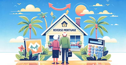 An elderly couple and security provided by a reverse mortgage for retirement