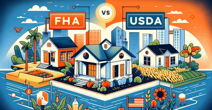 An illustration comparing FHA and USDA Loans in Florida