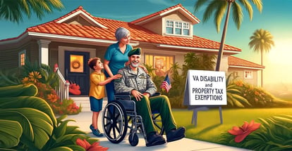 An illustration convey the support veterans receive through exemptions