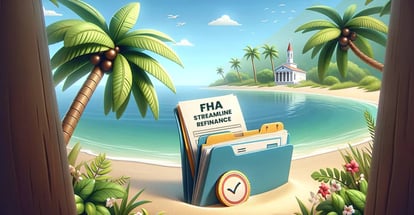 An illustration depicted in a way that communicates an efficient approach to FHA Streamline Refinance