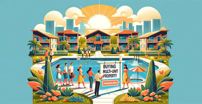 An illustration emphasizing the benefits of investing in multi-unit properties