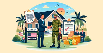 An illustration highlighting the financial benefits of seller concessions for veterans