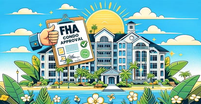 An illustration highlighting the process and benefits of FHA condo approval