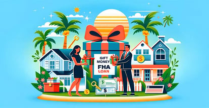 An illustration highlighting the support that gift money provides to FHA loan recipients