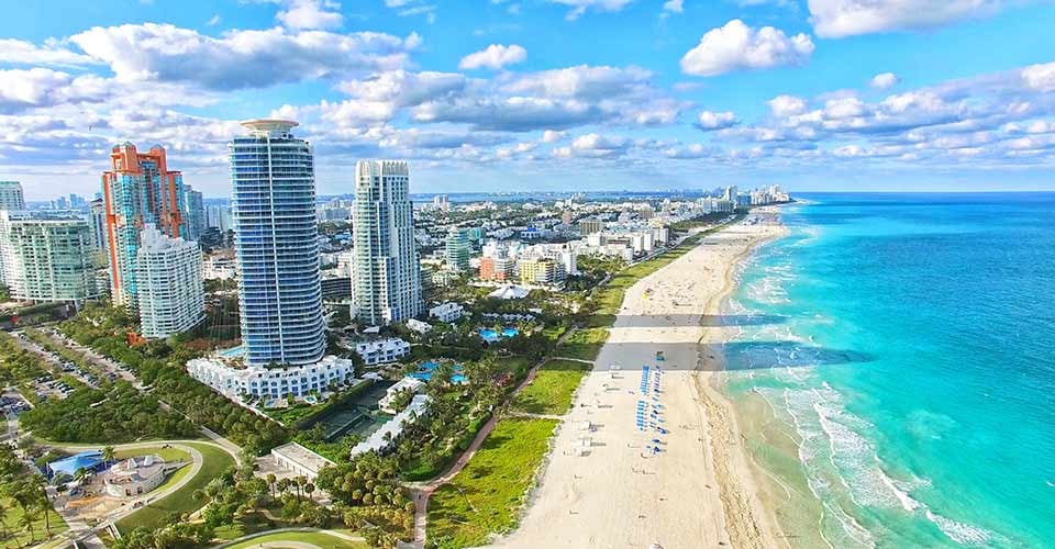 Beautiful South Beach in Miami Florida