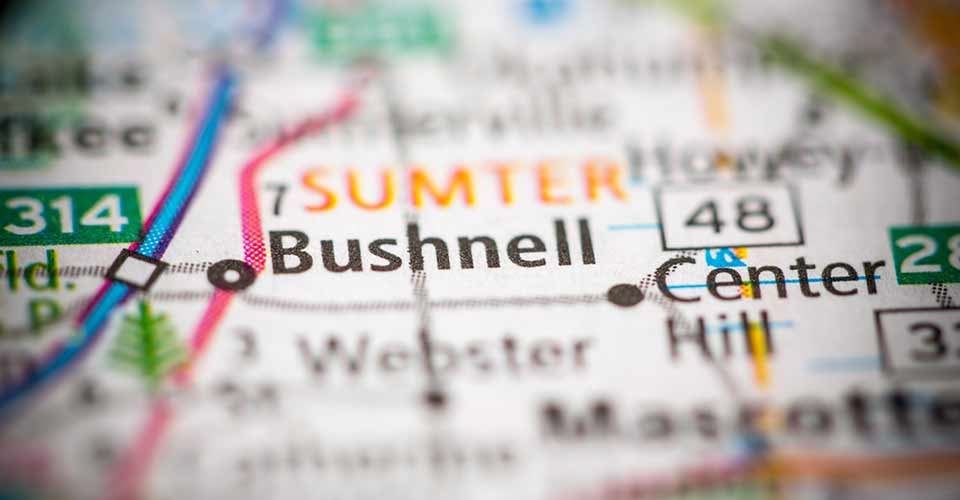 Bushnell Florida on a Map