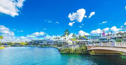 Canal at island of adventure in Orlando Florida