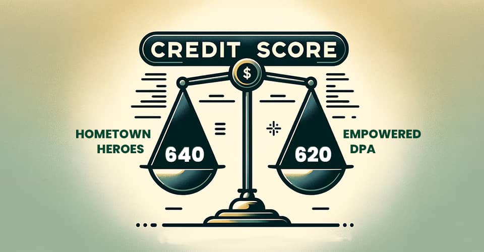 Credit score requirement for hometown heroes program and empowered dpa