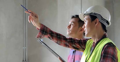 Customer discussing home renovation plan with consultant