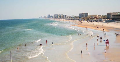 Beachfront skyline in Daytona Beach Florida