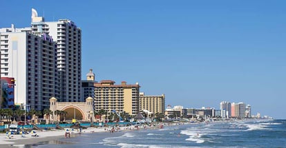 Daytona Beach Florida Boardwalk and Shoreline