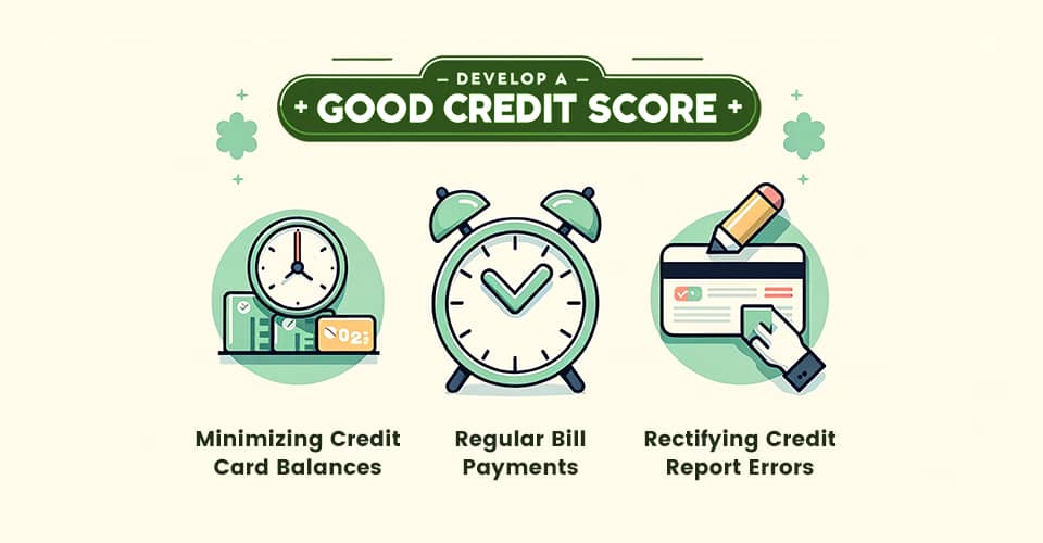 Develop a good credit score