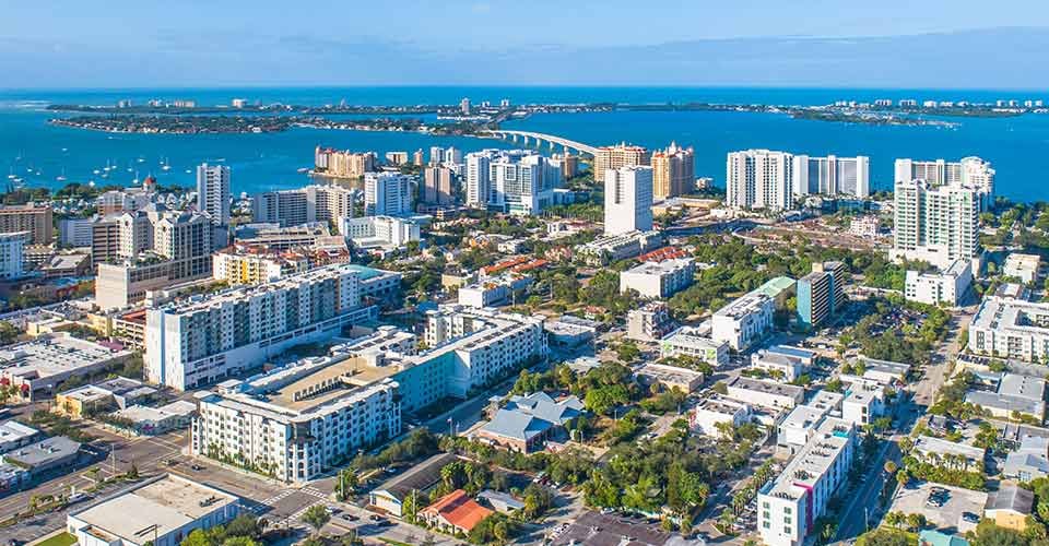 Downtown Skyline in Sarasota City Florida