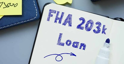 FHA 203k Loan written on paper