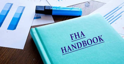 FHA Handbook on the table
