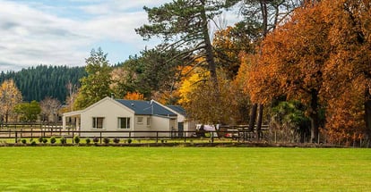 Farm house in autumn