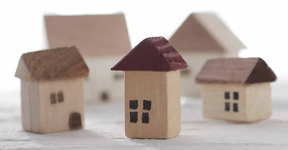 Group of a miniature house