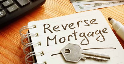 Hand written words reverse mortgage