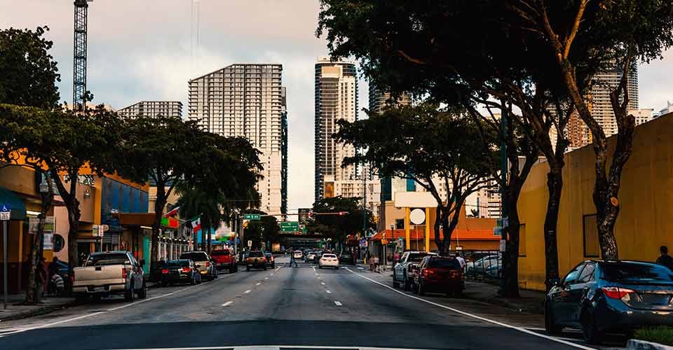 Historic little havana district in Miami Florida