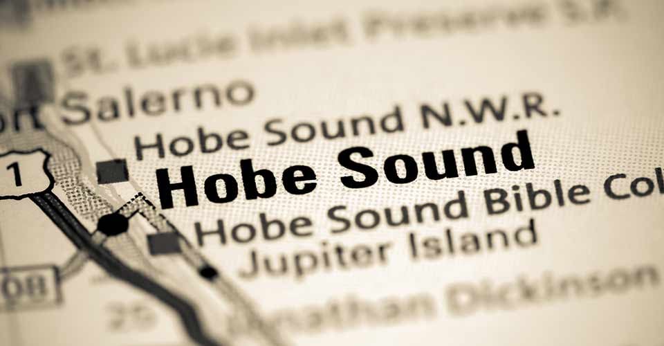 Hobe Sound Florida on a map