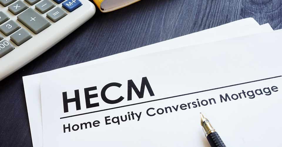 Home Equity Conversion Mortgage document on a desk
