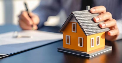 Homebuyer signs the document