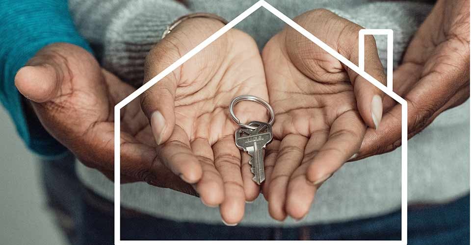 House Key on Persons Hand