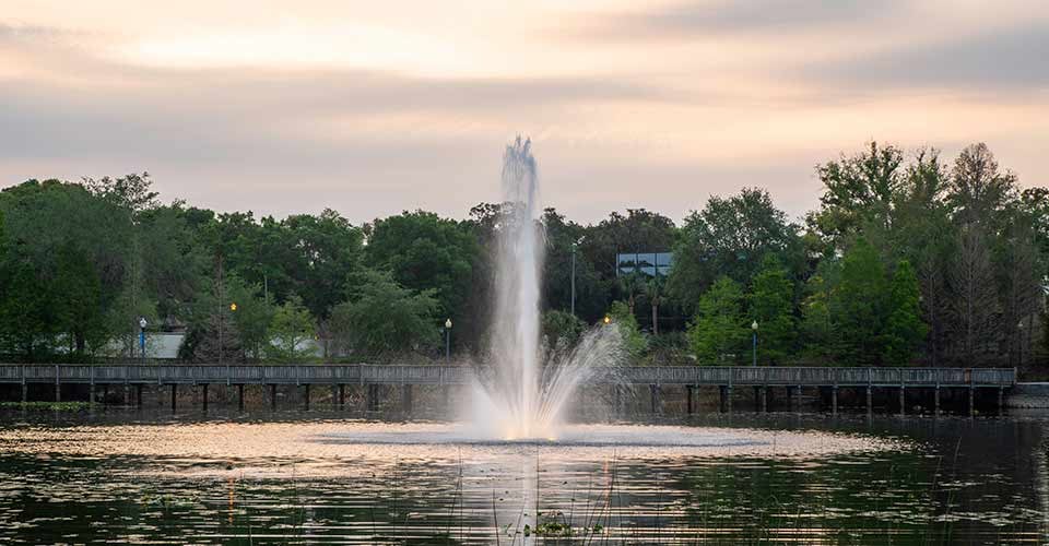 Lake Lily in Maitland a suburb of Orlando Florida