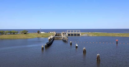 Lake Okeechobee and Port Mayaca Locks & Dam in Florida