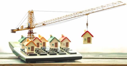 Many home model put on the calculator and home renovation