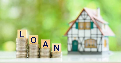 Model residential house and coins to purchase home and renovate