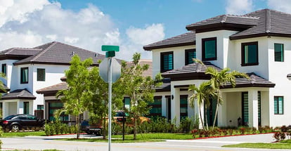 Modern Florida Homes in a Residential Area