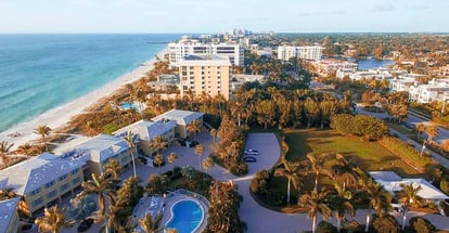 Naples coastline in Florida