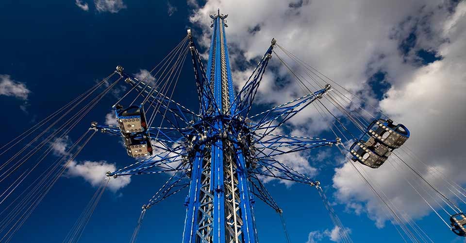 Starflyer the tallest swing ride standing at 450 feet in Orlando Florida