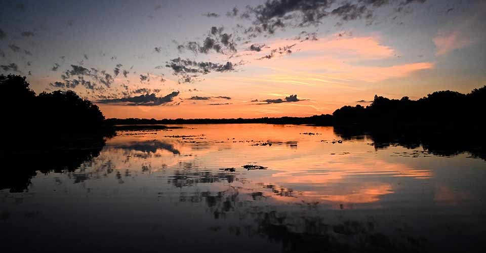 Sunset at Lake Butler in Windermere Florida