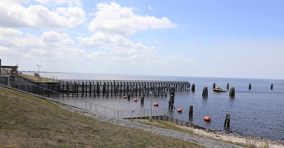The shores of Lake Okeechobee at Port Mayaca Florida